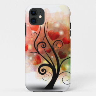 Coque iPhone 11 Caisse de l'arbre iPhone4 de coeur