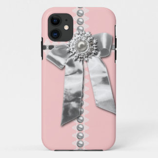 Coque Case-Mate iPhone Caisse de l'iPhone imprimée par arc argenté rose