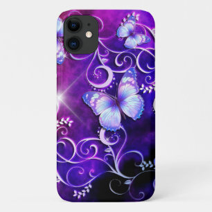Coque iPhone 11 Caisse de point de l'art 3 de papillon