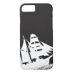 Coques Pour iPhone Caisse de silhouette de bateau de Les mis