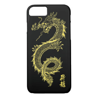 Coques Pour iPhone caisse d'or de téléphone de dragon de l'iPhone 7