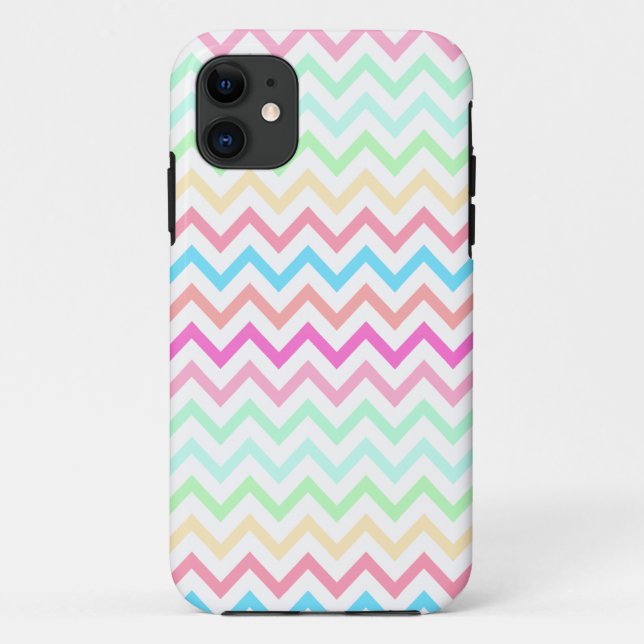 Coques Case-Mate iPhone Caisse en pastel de l'iPhone 5 de motif de Chevron (Dos)