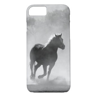 Case-Mate iPhone Case Caisse galopante assez noire et blanche de cheval