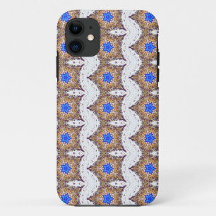 Coque iPhone 11 caisse géométrique d'étoile bleue