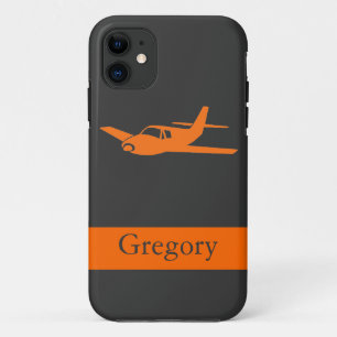 Coques Pour iPhone Caisse grise orange personnalisable de l'iphone 5