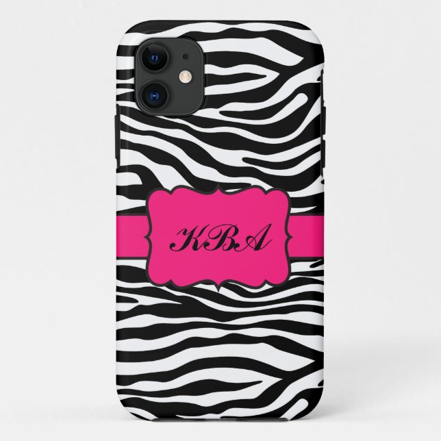Coques Case-Mate iPhone Caisse iPhone5 décorée d'un monogramme de rayure (Dos)