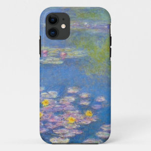 Coque iPhone 11 Caisse jaune de l'iPHone 5 de nénuphars de Monet