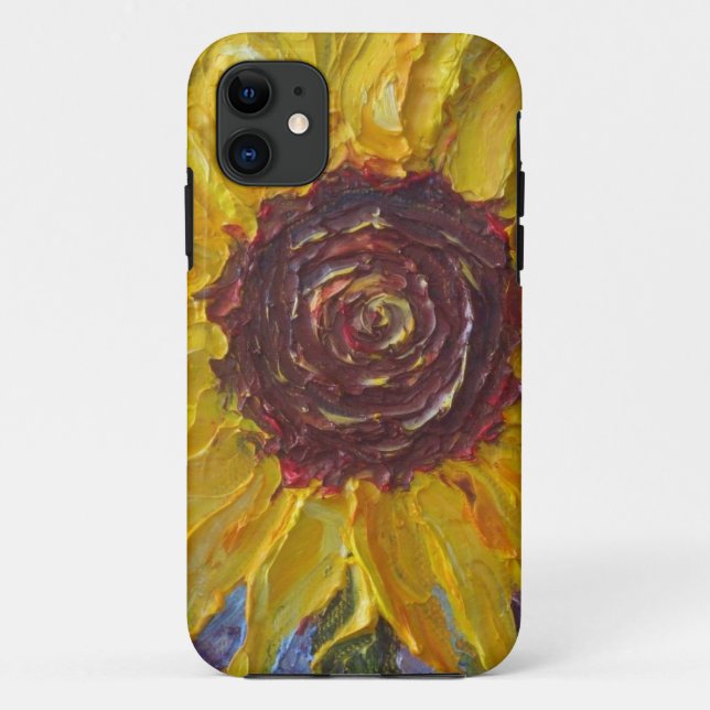 Coques Case-Mate iPhone Caisse jaune de l'iPhone 5 de tournesol (Dos)