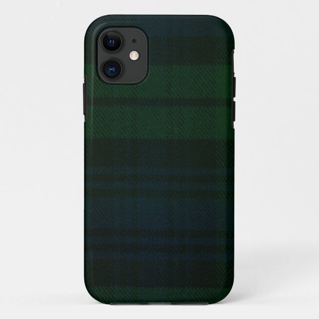 Coques Case-Mate iPhone caisse moderne d'impression de tartan de montre (Dos)