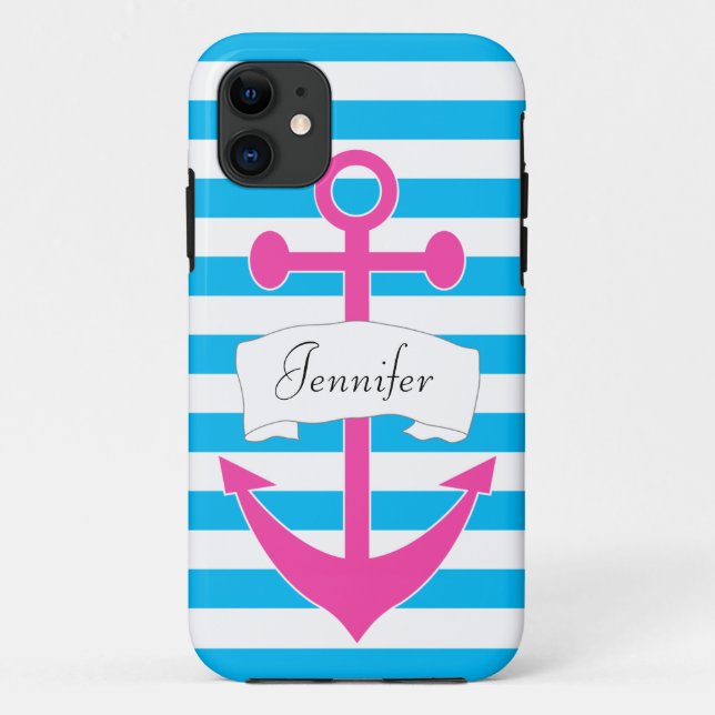 Coques Case-Mate iPhone Caisse nautique personnalisée chic de l'iPhone (Dos)