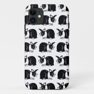 Coques Pour iPhone Caisse néerlandaise noire et blanche de l'iPhone