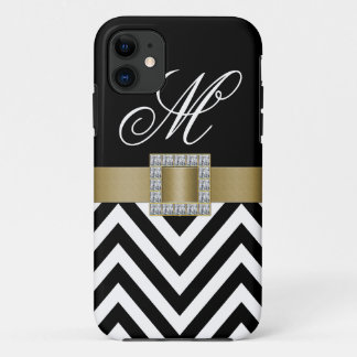 Coque Case-Mate iPhone Caisse NOIRE de l'iPhone 5 de MONOGRAMME de