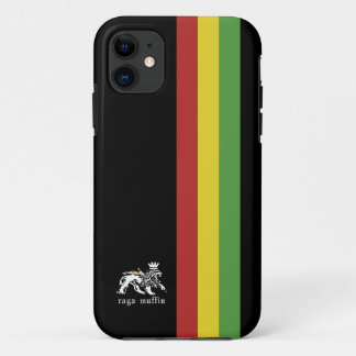 Etui iPhone Case-Mate Caisse noire d'Iphone 5 de rayure de Rasta