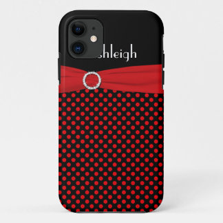 Coques Pour iPhone Caisse noire et rouge personnalisée de l'iPhone 5
