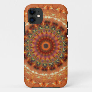 Etui iPhone Case-Mate Caisse orange de Casemate de l'iPhone 5 de mandala
