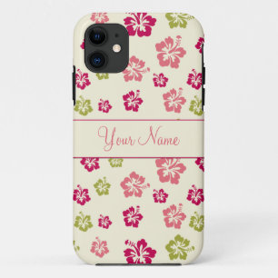 Coque Case-Mate Pour iPhone Caisse personnalisée de motif de fleur de ketmie