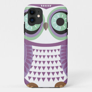 Coque Case-Mate iPhone Caisse pourpre de l'iPhone 5 de hibou