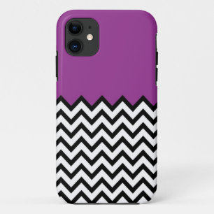 Coque Case-Mate iPhone Caisse pourpre de l'iPhone 5 de motif de Chevron