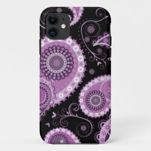 Coques Pour iPhone Caisse pourpre de l'iPhone 5 de Paisley