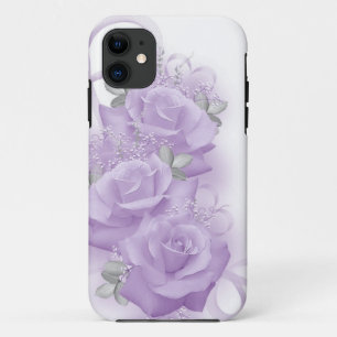 Coque Case-Mate iPhone Caisse pourpre de l'iPhone 5 de roses