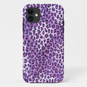 Coque Case-Mate Pour iPhone Caisse pourpre d'Iphone 5S d'empreinte de léopard