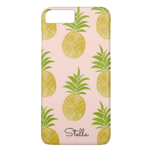 Coque iPhone 7 Plus Caisse rose d'ananas