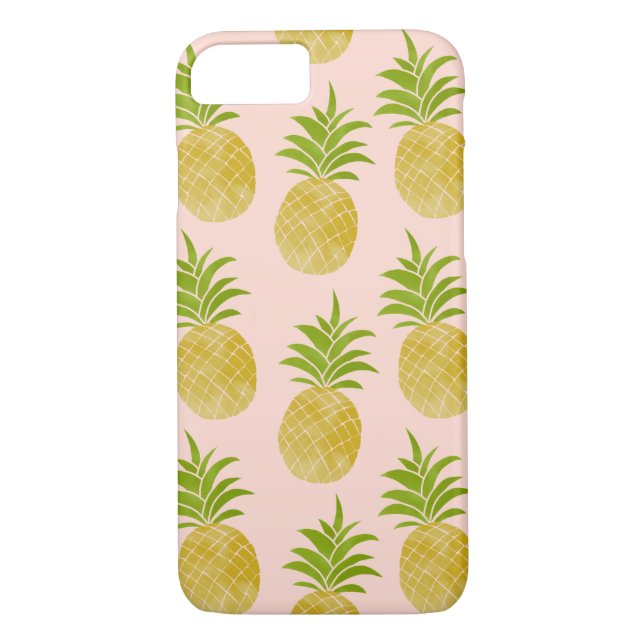 Coques Case-Mate iPhone Caisse rose d'ananas (Dos)