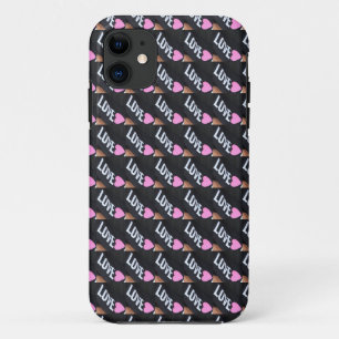 Coques Pour iPhone caisse rose de coeurs d'amour
