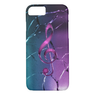 Coque iPhone 8/7 Caisse rose et bleue iridescente de l'iPhone 7 de