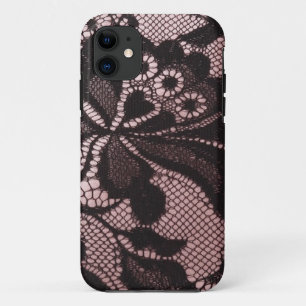 Coque iPhone 11 Caisse rose et noire géniale d'IPhone 5 de