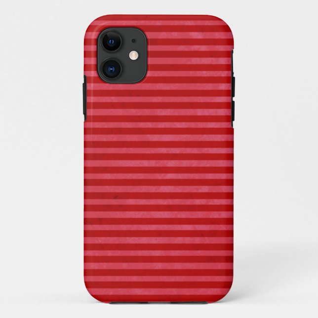 Coques Case-Mate iPhone Caisse rose rouge de rayures (Dos)