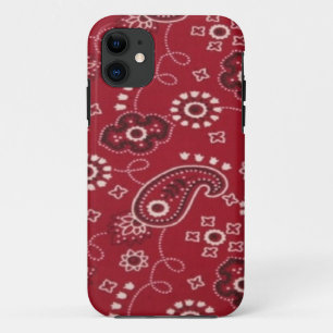 Coques Pour iPhone Caisse rouge de l'iPhone 5 de Paisley de Bandana