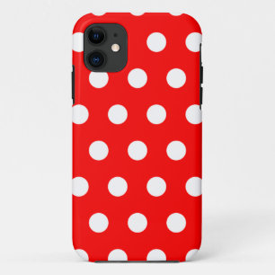 Coques Pour iPhone Caisse rouge de l'iPhone 5 de point de polka
