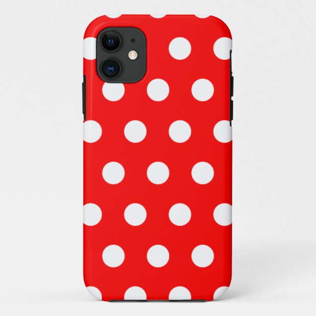 Coques Case-Mate iPhone Caisse rouge de l'iPhone 5 de point de polka (Dos)