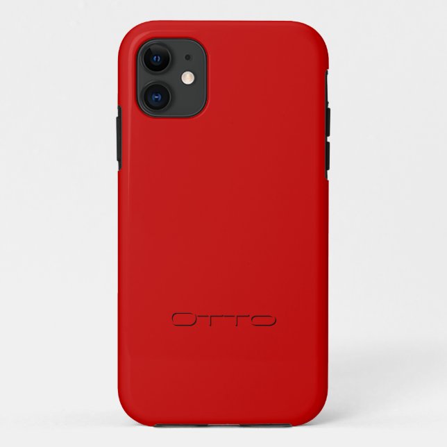 Coques Case-Mate iPhone Caisse rouge de l'iphone 5 d'Otto (Dos)