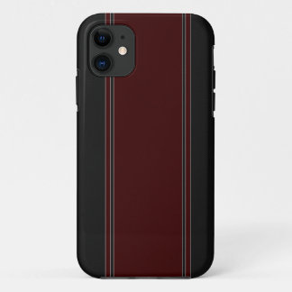 Coque Case-Mate Pour iPhone Caisse rouge et noire de l'iPhone 5 de fibre de