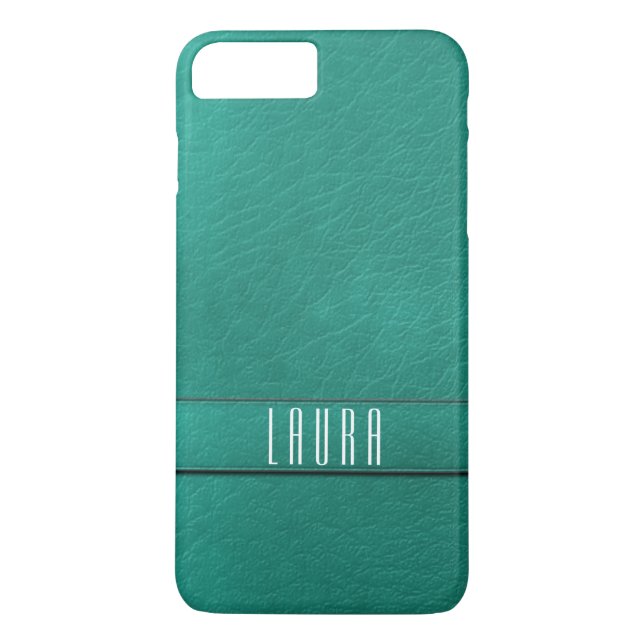 Coques Case-Mate iPhone Caisse turquoise personnalisée de téléphone de (Dos)