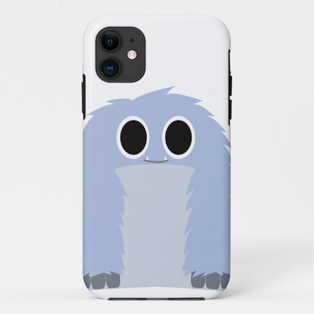 Coques Case-Mate iPhone Caisse velue bleue de monstre (Dos)