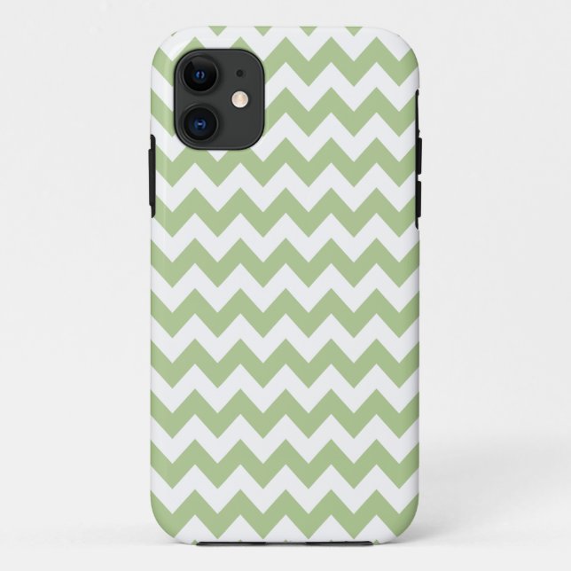 Coques Case-Mate iPhone Caisse verte de l'iPhone 5/5S de Chevron de (Dos)