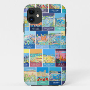 Coque iPhone 11 Caisse vintage courte d'affiche de style de Joanne