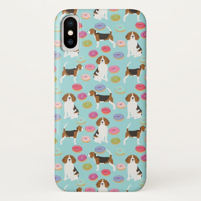 Coques Case-Mate iPhone Caisses de beignet de beagle (Dos)