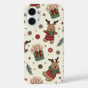 Coque Pour iPhone 16 Caisses de téléphone de Noël