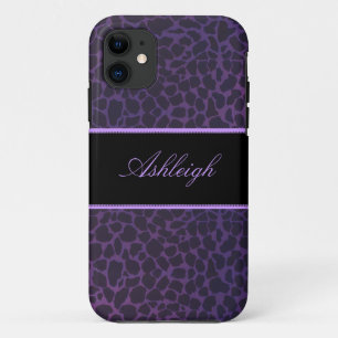 Coque iPhone 11 Caisses pourpres de l'iPhone 5s d'identification