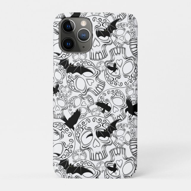Coques Case-Mate iPhone Calaveras décoratives Halloween (Dos)