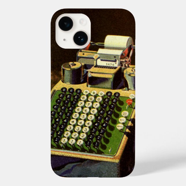 Coques Case-Mate iPhone Calculatrice comptable Comptometer vintage (Verso)