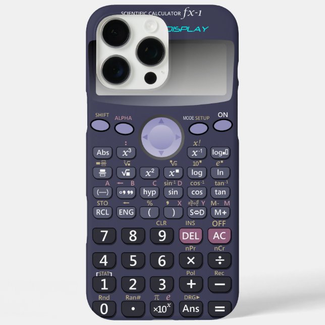Coques Case-Mate iPhone Calculatrice scientifique (Verso)