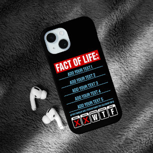 Coque Case-Mate iPhone Calendrier Fact of Life : humour WTF