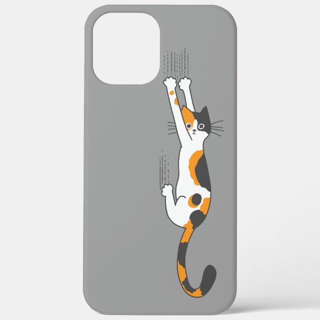 Coques Case-Mate iPhone Calico Cat Accroché À La Amoureux des chats Funny (Verso)