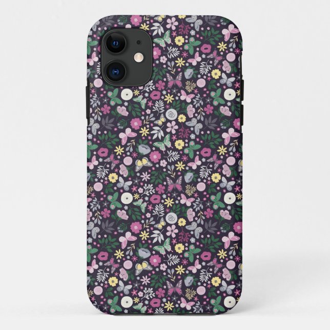 Coques Case-Mate iPhone Calico Floral Classique (Dos)