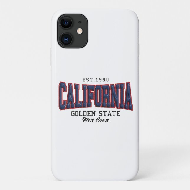 Coques Case-Mate iPhone Californie 3D (Dos)